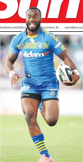  ?? for Toulon in the French Top 14. ?? Semi Radradra in top form when he was playing rugby league for the Parramatta Eels in Australia. Radradra now plays rugby union