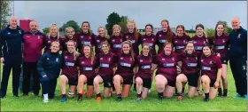  ?? ?? The Enniskille­n Women’s side that defeated Omagh on Sunday.