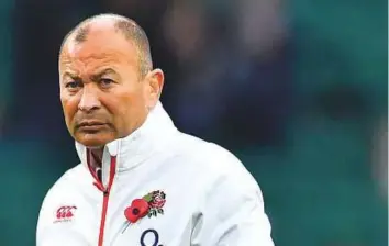  ?? AFP ?? England’s head coach Eddie Jones gestures before the autumn internatio­nal Test against Argentina at Twickenham stadium in southwest London on Saturday.