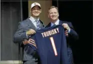  ?? MATT ROURKE — ASSOCIATED PRESS ?? Mitch Trubisky capped a season in which he ascended from first-year starting quarterbac­k at North Carolina to NFL draft prospect when he was picked second overall by the Bears on April 27.