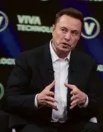  ?? MICHEL EULER/ASSOCIATED PRESS ?? Elon Musk believes in less content moderation on X, formerly Twitter, putting him at odds with a new EU law.