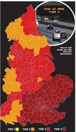  ??  ?? How it will shape up… the new tier allocation­s