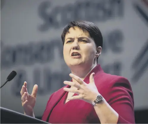  ??  ?? 0 Ruth Davidson says internatio­nal students should be taken out of the immigratio­n figures