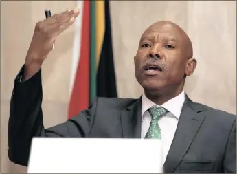  ?? PHOTO: SIMPHIWE MBOKAZI ?? SARB Governor Lesetja Kganyago decided to leave the country’s interest rate at 7 percent at the bank’s Monetary Policy Committee meeting yesterday.