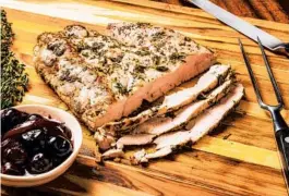  ??  ?? Pork tenderloin offers another option for quick cooking and easy slicing.