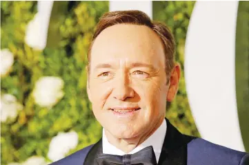  ??  ?? Actor Kevin Spacey arrives at the 71st Tony Awards ceremony last June in New York City, US. — Reuters file photo