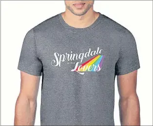  ?? SUBMITTED PHOTO ?? Hard Case Tees in St. John’s has released a T-shirt commenting on the Springdale rainbow crosswalk controvers­y.