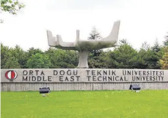  ?? ?? The entrance of the Middle East Technical University (METU), Ankara, Türkiye, July 2, 2023.