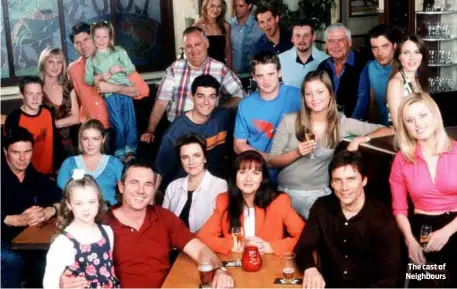  ?? ?? The cast of Neighbours