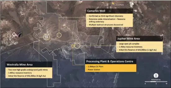  ?? Image: Dacian Gold Limited. ?? Mt Morgans gold operation.