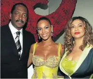  ?? Pictures: Frank Micelotta/Getty Images, Jason Kempin/Getty Images ?? Beyoncé with her father and manager Mathew Knowles and her mother Tina Knowles Lawson. Rihanna, right.