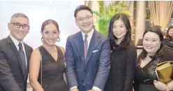  ??  ?? The Pen’s director of PR Mariano Garchitore­na, SSI marketing communicat­ions head Mitch Suarez, GM Masahisa Oba, Hermes deputy GM Stephanie Chong and The Pen’s PR officer Grace Lim