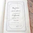  ??  ?? El documento, creado el 17 de febrero de 1865, contiene 598 fichas.