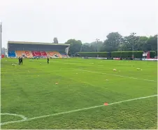  ?? ?? Brechin City host Arbroath in a friendly at Glebe Park.