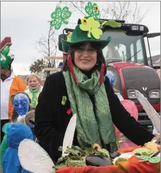  ?? Kim Dennehy at the Cahersivee­n parade. Photo by Christy Riordan ??