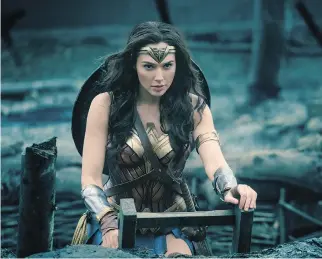  ?? WARNER BROS. ?? Gal Gadot’s Wonder Woman could very well get some Oscar love.