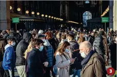  ?? (foto Tenerelli / Ansa, Imago, Corner / Ansa) ?? 3 L’ingresso della Galleria Vittorio Emanuele II a Milano 3