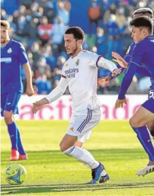  ?? // AFP ?? Eden Hazard, frente al Getafe el domingo pasado