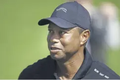  ?? ?? Tiger Woods during a practice round for the Genesis Invitation­al