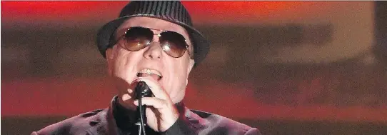  ?? EVAN AGOSTINI/THE ASSOCIATED PRESS/FILES ?? Musician Van Morrison proves to be a lot more convivial than his reputation suggests. But he’s resigned that “... the label will never go away.”