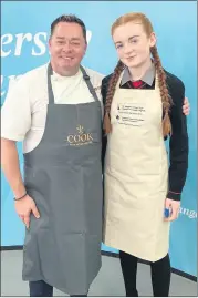  ?? ?? The Coláiste Fionnchua student pictured with chef and judge Neven Maguire at the All-Island Healthy Home Chef competitio­n.
