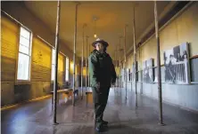  ?? Connor Radnovich / The Chronicle 2015 ?? Park Superinten­dent Amy Brees in 2015 stands in the former Angel Island Immigratio­n Station, which has been renovated.