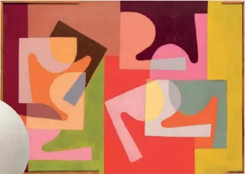  ?? ?? No importa el formato elegido, ellas también revolucion­aron el universo abstracto. A la dcha., Fractional Module, de Saloua Raouda Choucair, y, abajo, Oval Sculpture (No. 2), de Barbara Hepworth.