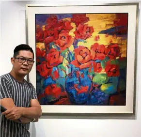  ??  ?? ‘My latest works are divided between landscapes and floral-themed semi-abstracts,’ says Ooi. — BRYAN DICKSON