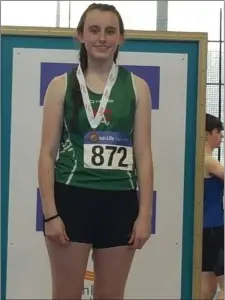  ??  ?? Bronze medal winner Amy Callaghan.