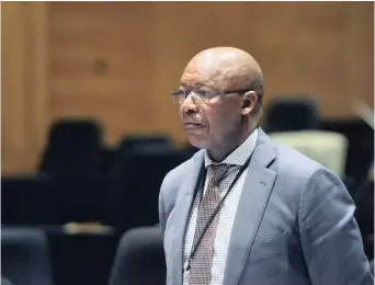  ?? African News Agency (ANA) ?? FORMER PIC chief executive Dan Matjila testifies at the PIC Commission of Inquiry. The writer says Matjila’s legacy is being eroded, despite his successful tenure, and growth at the PIC under his leadership. | UPA MOKOENA
