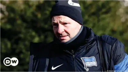  ??  ?? Hertha Berlin have parted company with goalkeepin­g coach Zsolt Petry