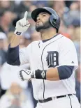  ?? AFP ?? The Tigers’ JD Martinez celebrates after hitting a solo home run.