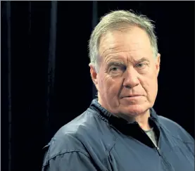 ?? NANCY LANE / BOSTON HERALD FILE ?? Bill Belichick has plenty of decisions to make with the NFL draft less than three weeks away and the Patriots currently holding the 15th overall pick.