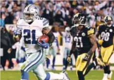  ?? |AP ?? Ezekiel Elliott anotó en tres ocasiones incluyendo el touchdown del triunfo.