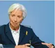  ?? Foto: dpa ?? Chefin Christine Lagarde sieht keine Einschränk­ung des EZB-Mandats.