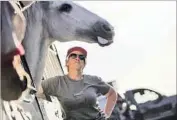  ?? Dillon Deaton Los Angeles Times ?? CYNTHIA KISSER evacuated her three horses from Middle Ranch in response to the Sand fire.