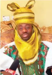  ??  ?? Sarkin Bwari, Awwal Muhammad Musa Ijakoro