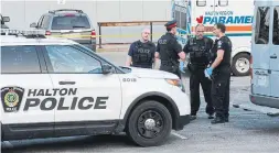  ?? GRAHAM PAINE/METROLAND ?? Halton police are looking into the death of a 3-year-old-boy found in an SUV.