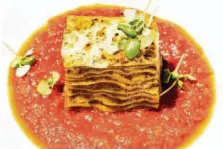  ?? Stephen Lam/The Chronicle ?? The timballo at Sorella boasts layers of intense flavor.