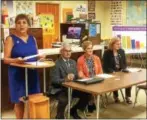  ?? EVAN BRANDT — DIGITAL FIRST MEDIA ?? Joan Benso, president and CEO of Pennsylvan­ia Partnershi­ps for Children, says “too many at-risk children miss the opportunit­y to attend high-quality publicly funded Pre-K,” during a pres conference Wednesday.
