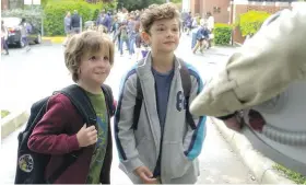  ??  ?? Auggie with one of his classmates, Jack (Noah Jupe), in Wonder.