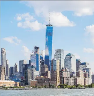  ?? PHOTOS: KATE GLICKSBERG/NYC & CO. ?? One World Trade Center dominates the Lower Manhattan skyline.