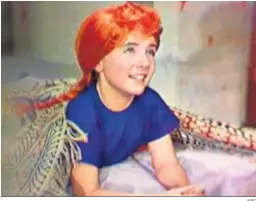  ?? NBC ?? Gina Gillespie, la primera Pippi de la TV, en Estados Unidos en 1961.