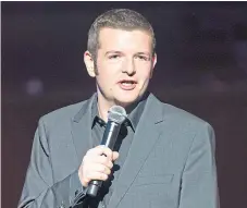  ??  ?? Kevin Bridges dedicated the money in memory of one of CHAS’S former patients.