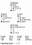  ??  ?? ANSWER: This situation is awkward. A bid of two clubs would be forcing and would suggest more strength. A rebid of two hearts would show a six-card suit or at least a stronger five-carder. A raise to two spades would be possible with K Q 2, A 7 6 5 4,...