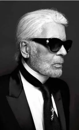  ??  ?? Lagerfeld: “What I despise most are flip flops.”