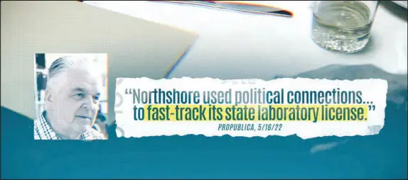  ?? VIA TWITTER ?? This screenshot shows a Republican Governors Associatio­n attack ad going after Nevada’s Democratic incumbent Gov. Steve Sisolak over problems linked to the testing of COVID-19 tests by a Chicago-based lab, Northshore. A former director at the Nevada Department of Health and Human Services with a long-standing reputation in state government vouched for Northshore, the governor’s office said in a statement. A spokespers­on for the Nevada Department of Health and Human Service said Northshore’s licensing process followed the same protocols of other companies seeking a lab license.