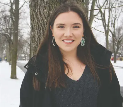  ?? STEPH CROSIER ?? Brielle Chanae Thorsen, 22, says she hopes to help bring sustainabl­e energy solutions to remote Indigenous communitie­s.