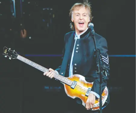  ?? KAMIL KRZACZYNSK­I/AFP VIA GETTY IMAGES ?? Paul McCartney says lockdown allowed him to “write and get into music, starting songs, finishing songs.”