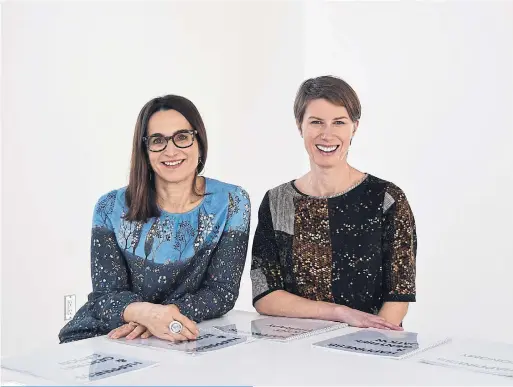  ?? MUSEUM OF CONTEMPORA­RY ART ?? Rachel Hilton, left, and November Paynter are sharing the duties previously performed by a single CEO at the Museum of Contempora­ry Art in Toronto.